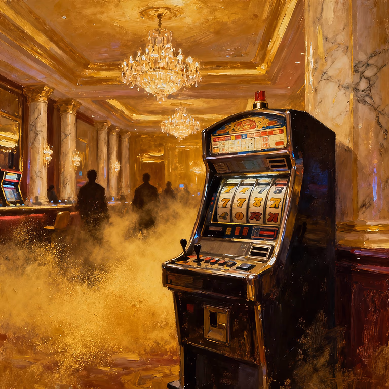 Rainbet Casino roulette wheel surrounded by gold coins.